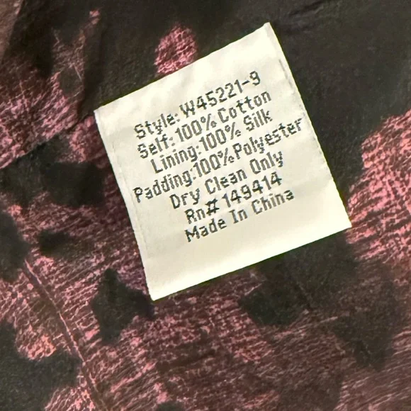 Johnny Was Workshop Ruth Quilted Kimono Jacket Coat Black XL - Picture 16 of 16